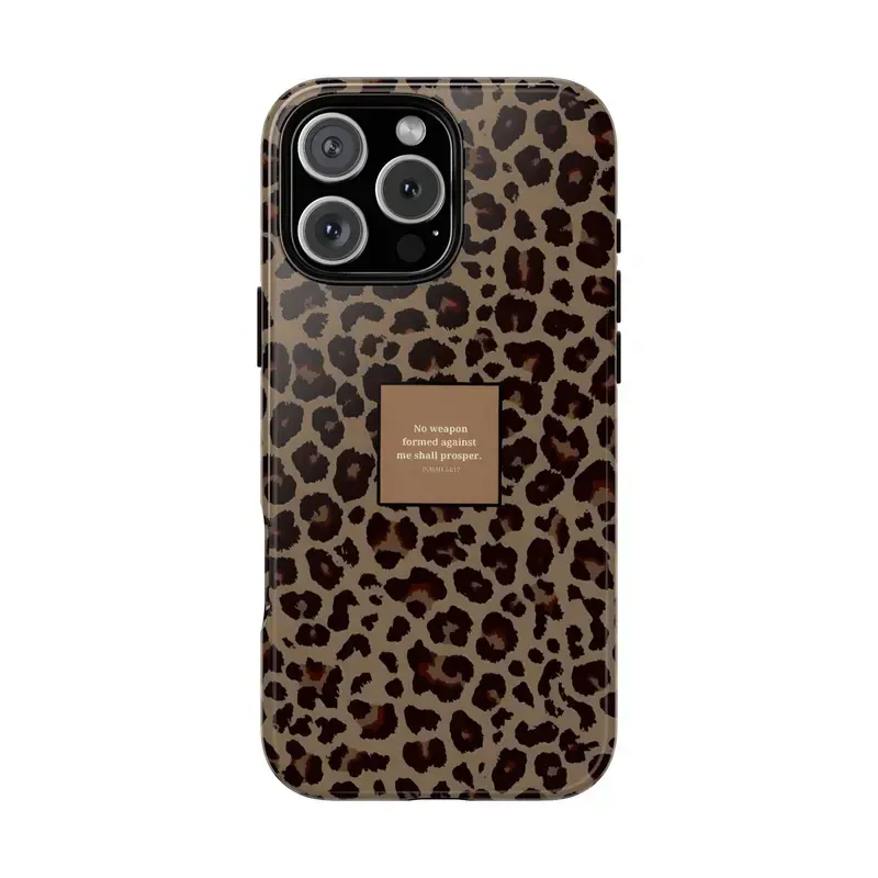 Jesus Saves Leopard Luxe Case- Faith Statement Neutral Glam, Love God ...