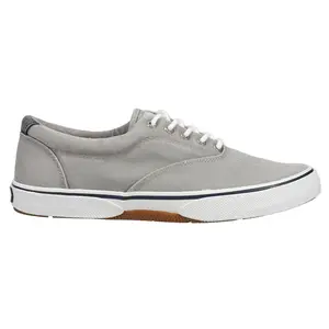 Sperry Mens Halyard Cvo Saltwashed Lace Up Sneakers Shoes Casual - Grey