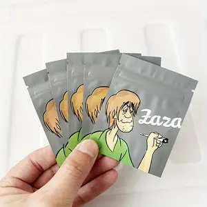 100pcs Resealable Mylar Ziplock Bags, Smell Proof, Reusable Plastic Packaging Pouches, Uncoated Mini Pouches for Candy, Gummies, Small Items, and Party Favors