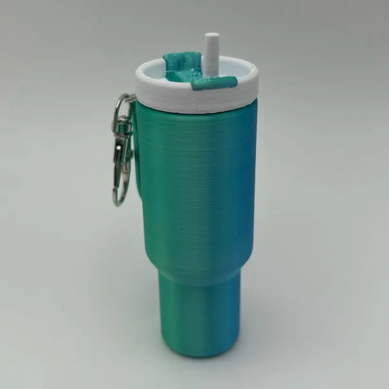 Little Tumbler Keychains - 3D Printed - Lip Balm Holder - Budget Friendly - Mini Bottle Keychains - Gifts for Her - Rubber Gasket - Durable & Long Lasting