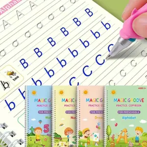 Black Friday Magic Practice Writing Book Set, a reusable set of writing books for numbers, letters, math and drawing, including pens, reflexes and pencil grips, suitable for giving to friends and family. Learning Materials Stationery set