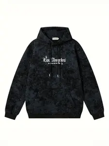 Men's Fall Winter New Full-Print Cross Graphic Hoodie, Trendy Fashion Casual Sportswear Jacket, Comfortable and Stylish Outerwear