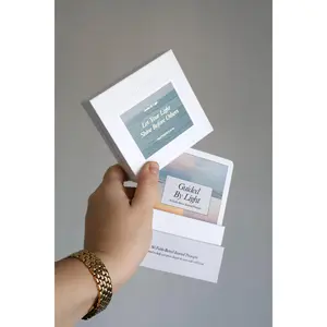 Christian Living Journaling Card Set - 60 Faith-Based Journal Prompts - Guided by Light