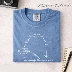 Hopecore Don't Worry Be Happy Comfort Colors T-shirt, Funny Positive Tee, Inspirational Humor Trending Meme Streetwear Unisex Cotton