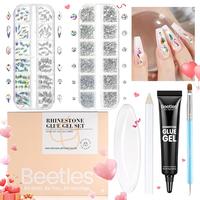 Nail Art Glue & Rhinestones Set