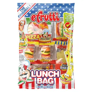 efrutti Lunch Bag | Novelty Gummi Candy Set, Fast Food Assortment
