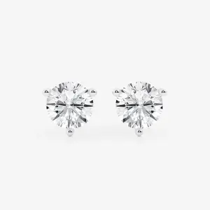 #6    |    0.50 CTW | Three Prong Martini Lab Diamond Stud Earrings set in 925 Sterling Silver