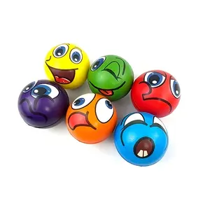 Colorful And Fun Face-Shaped Funny Balls And Blue Starry Sky Balls, Small Toys for Finger Exercises on The Wrist, Party Gift Toys, Fidget Toys, Ball Game Gifts for Halloween, Christmas, And Birthday Celebrations