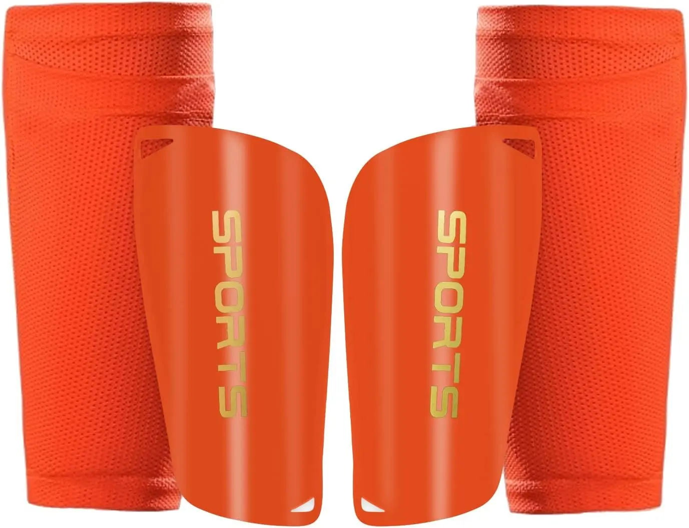 Kids Youth Soccer Shin Guards, Shin Pads and Shin Guard Sleeves for 3-15 Years Old Boys and Girls for Football Games, EVA Cushion Protection Reduce Shocks and Injuries
