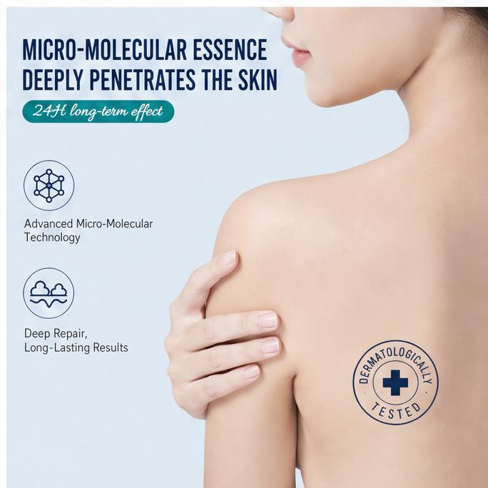 Mecncat Multi-Effect Strengthening Rollerball Micro-Molecular Serum - Botanical Extract-Infused Skincare Serum for Daily Skin Care