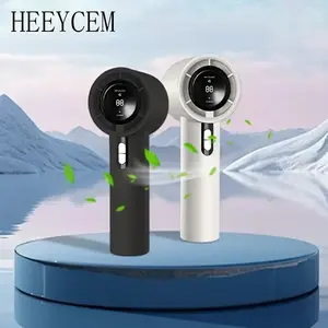 Portable compact high-speed cooling fan, handheld fan, USB rechargeable mini hair dryer, high-power small fan, 3000 mAh battery, Type-C interface, suitable for outdoor, home and gifts