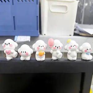 Cute Puppy Doll House DIY Decorations, Pendant Accessories for Desktop Car, Small Ornaments, Micro-Landscape Cute Dollhouse