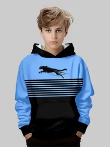 Boys' Hooded Sweatshirt with 3D Cartoon Print, Fun Graphic Hoodie, Cute Spring & Fall Casual Wear, Perfect for Daily and Outdoor Activities