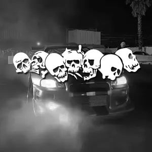 2025 Skull Skeleton Car Sticker Fashion Waterproof Vinyl Decal Car Styling Decoration Accessories