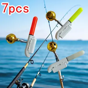 7pcs  LED fishing bite indicator light, suitable for sea fishing and rock fishing night fishing, fishing accessory rod light.(Excluding battery)
