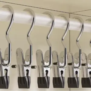 Stainless Steel Hanger, 24pcs/set Portable Storage Hanger with Hook, Multifunctional Home Organizer for Clothes, Pants, Underwear, Towel, Bedding, Hanging