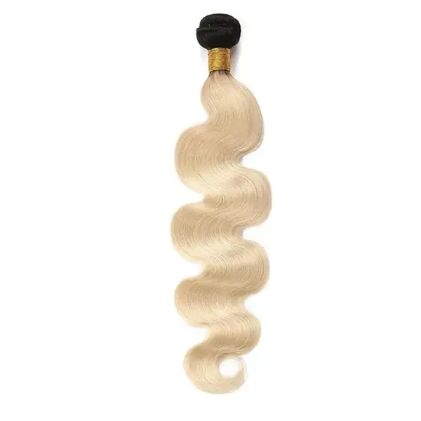 1B/613 Ombre Blonde Hair Bundles - Smooth & Natural Flowing Straight Hair - Multiple Styles - Curl Resistant