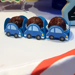 Personalized Car-Shaped Candy Molds for Birthday Parties Custom Treat Holders in Any Theme Perfect for Party Decor.