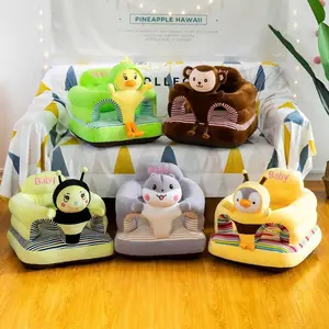 Toddler Anti-Fall Cartoon Sofa Chair, Baby Sitting Trainer, Cute Animal-Shaped Safe Soft Seat, Anti-Fall Spine Support Soft Skin-Friendly, Bedroom Kids Room Living Room, Must-Have for Baby Sitting & Playing