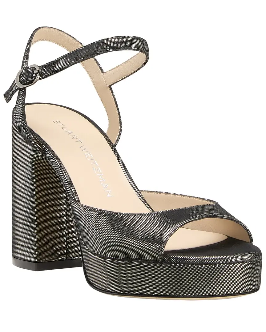 Stuart Weitzman Dayna II Leather Platform Sandal