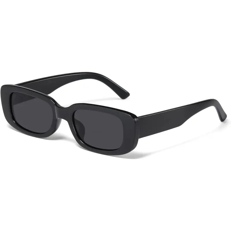 Rectangle Sunglasses for Women Men Trendy Y2k Retro 90s Sun Glasses UV Protection Cool Square Frame, Independence Day gift