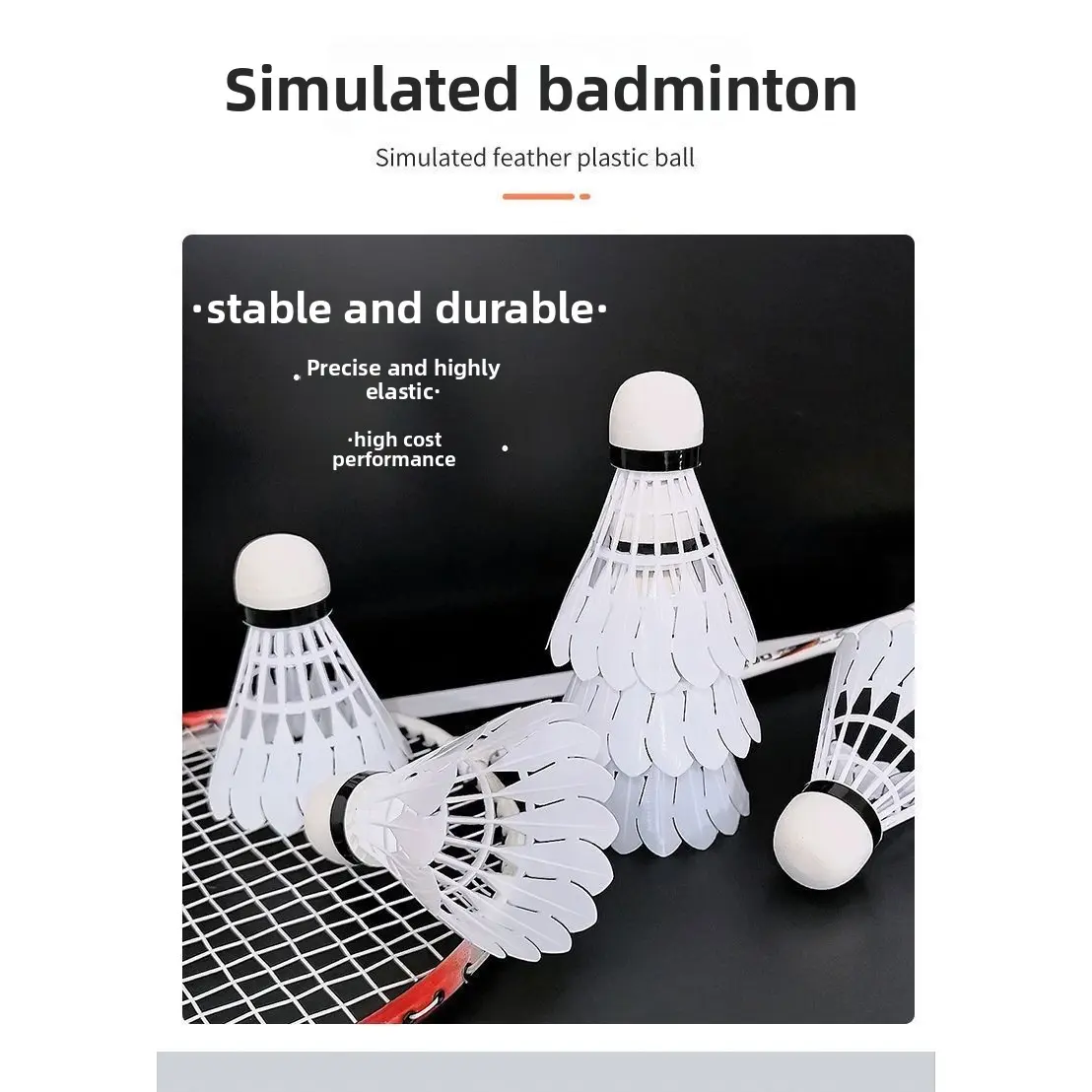 Badminton shuttlecocks made of goose feather are durable for professional competition, while nylon shuttlecocks are durable and stable for daily training, suitable for both indoor and outdoor use, with simulated duck feather shuttlecocks