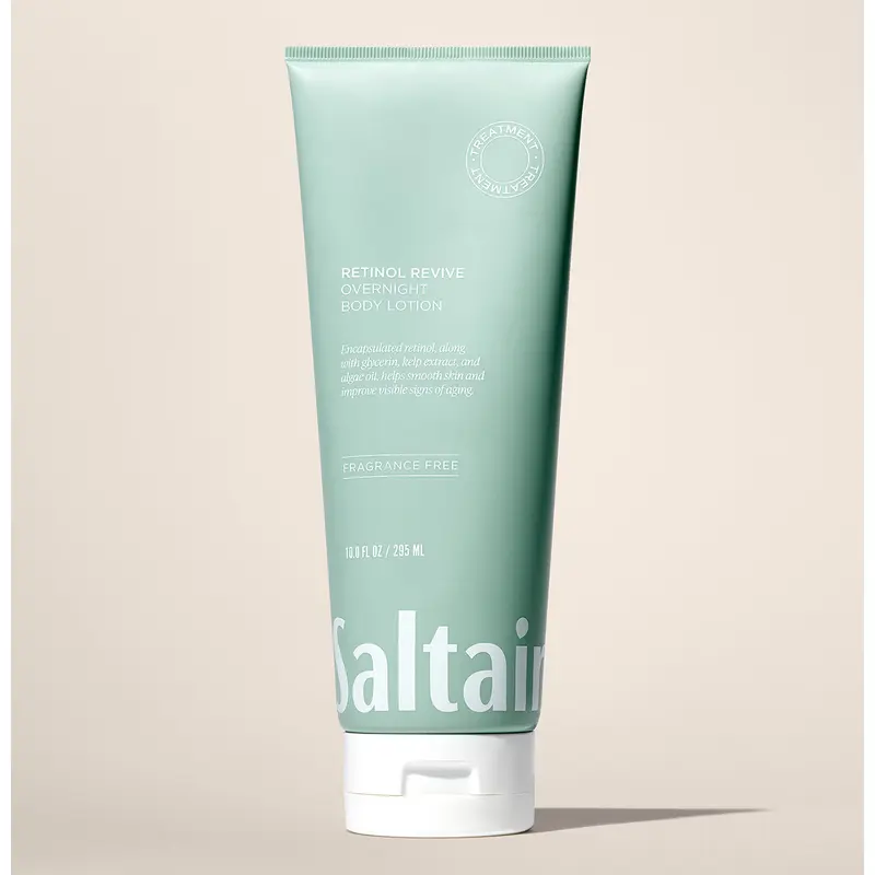 Saltair Retinol Revive Lotion | Overnight Body Care | Fragrance Free Lightweight Moisturizers