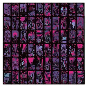 72Pcs Dark Style Tarot Cards Divination Deck Papery Pop Store