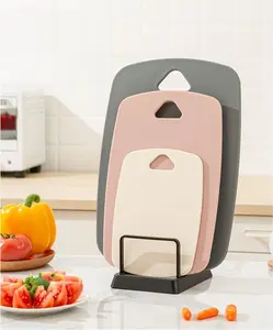 Plastic Cutting Board Set of 3 – Thick Chopping Boards with Easy Grip Handle, Dishwasher Safe for Meat, Vegetables & Fruits