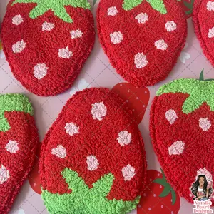 Strawberry Mug Rug