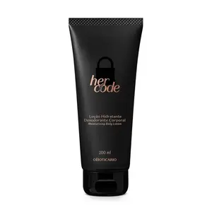 O Boticário, Her Code Body Moisturizing Lotion Woody Fruity Fragrance - 200Ml