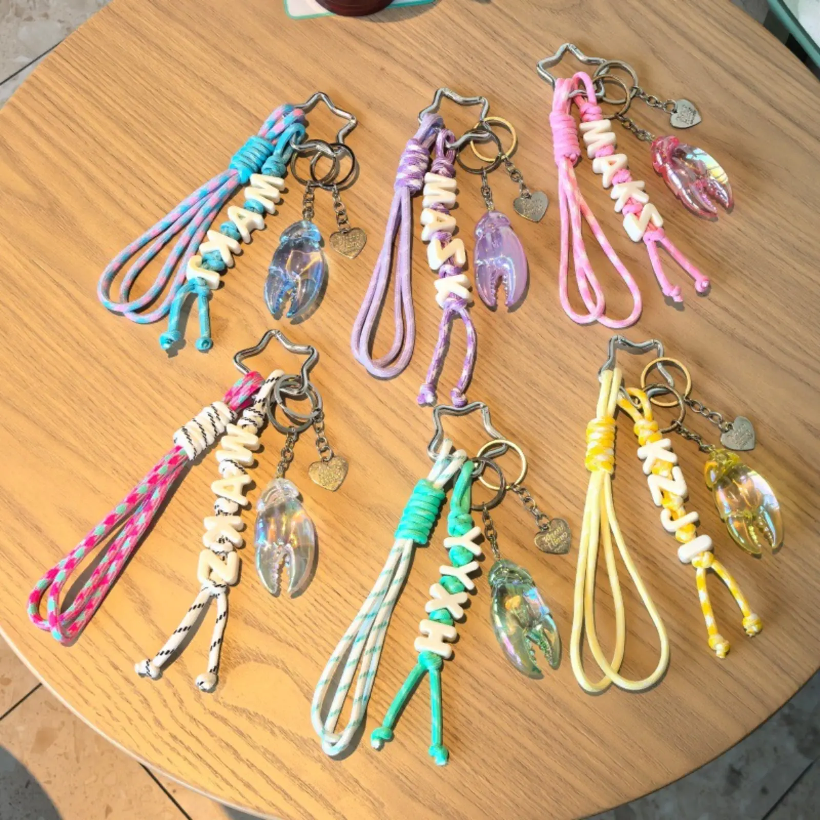 Dopamine-Style 2-Tone Lanyard - Hand-Knotted Braided Rope Keychains, Sporty Wristbands, Everyday Key & Bag Ready Accessory, Two-Tone Lanyard