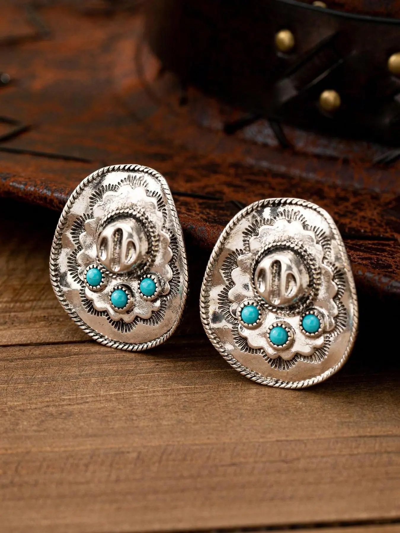 Vintage Western Cowboy Hat Design Earrings, Statement Earrings, Fashionable Jewelry for Women, Casual Trendy Jewelry, Trendy All-match & Exquisite Jewelry for Birthday Gift, Trendy Fashionable Accessories, Earrings for Decorative