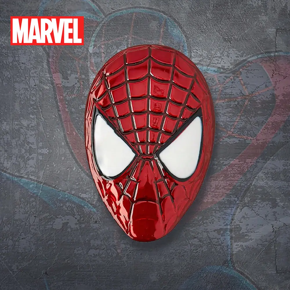 1PC Marvel Officially Licensed Comic Character Lapel Pin Spider-Man Captain America Avengers Thor Punisher Premium Colored Pewter Brooch for Clothes Bags Scarves Fashion Accessory Gift