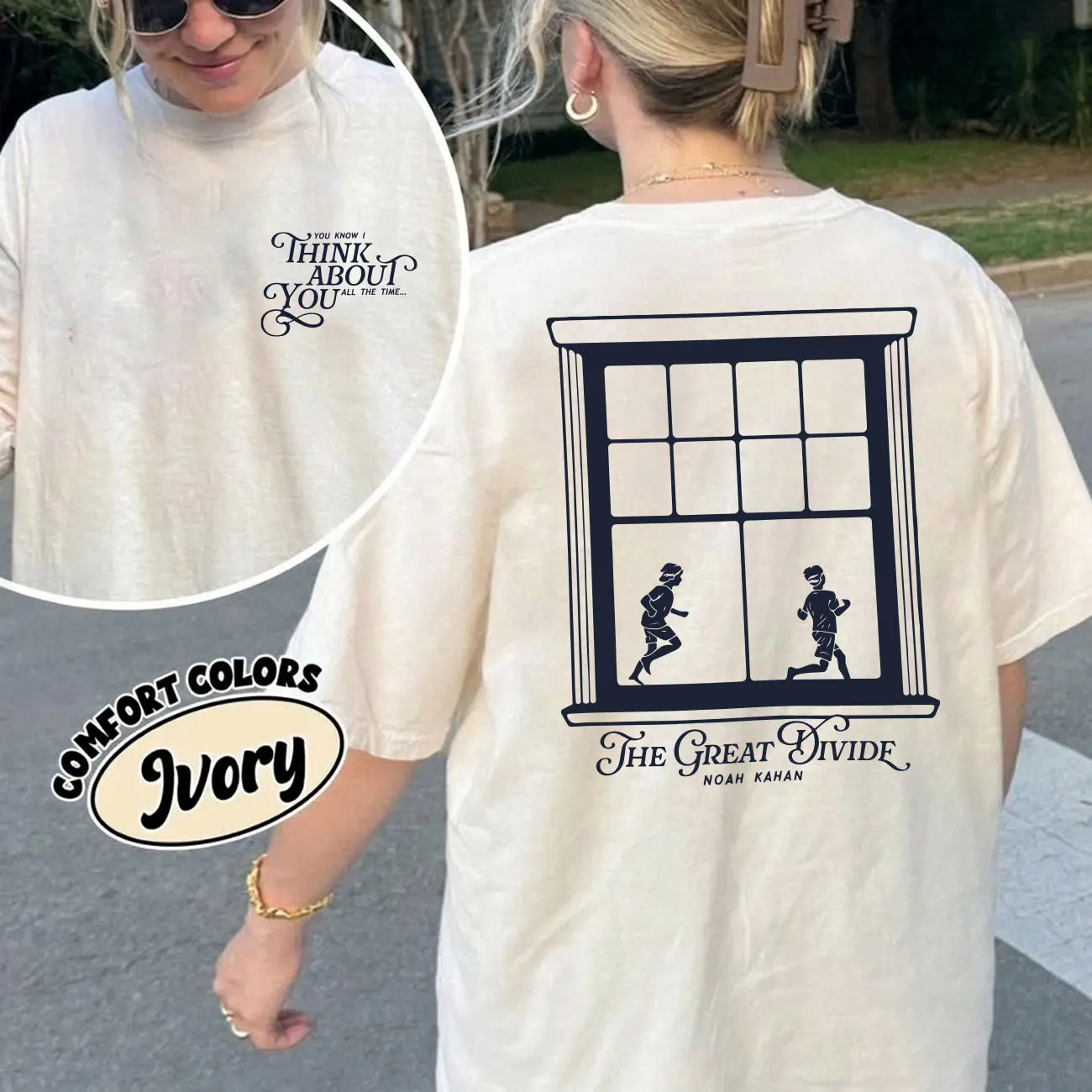 Noah Kahan Tour Comfort Colors Indie Folk Shirt, The Great Divine Inspired Concert Tee, 2 Sided Music Fan Gift, Just Throw It On, Y2K, Gift For Indie Folk Pop Music Lovers Vintage 90s Graphic Tees Graphic Streetwear