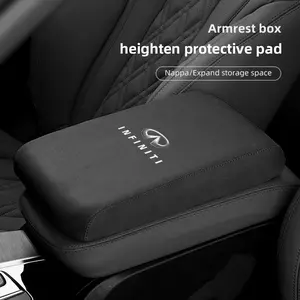 Car Armrest Mats Memory Foam Arm Rest Cushion For Infiniti QX50 QX60 Q70L QX70 QX55 Q50 FX35 Q30 G37 JX35 G35 Q60 QX80 QX30 ESQ G25 G37 FX37 FX50 EX35 EX25 EX37