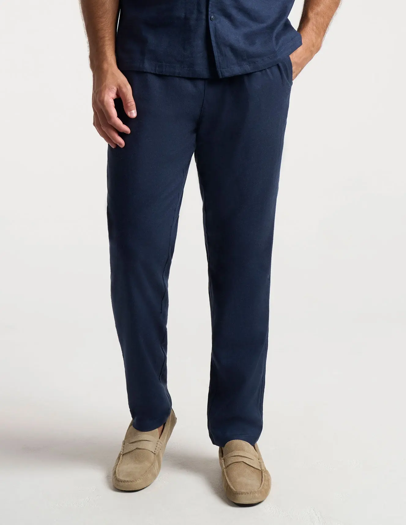 Tech Linen Pants - Navy Tech Linen Pants - Navy
