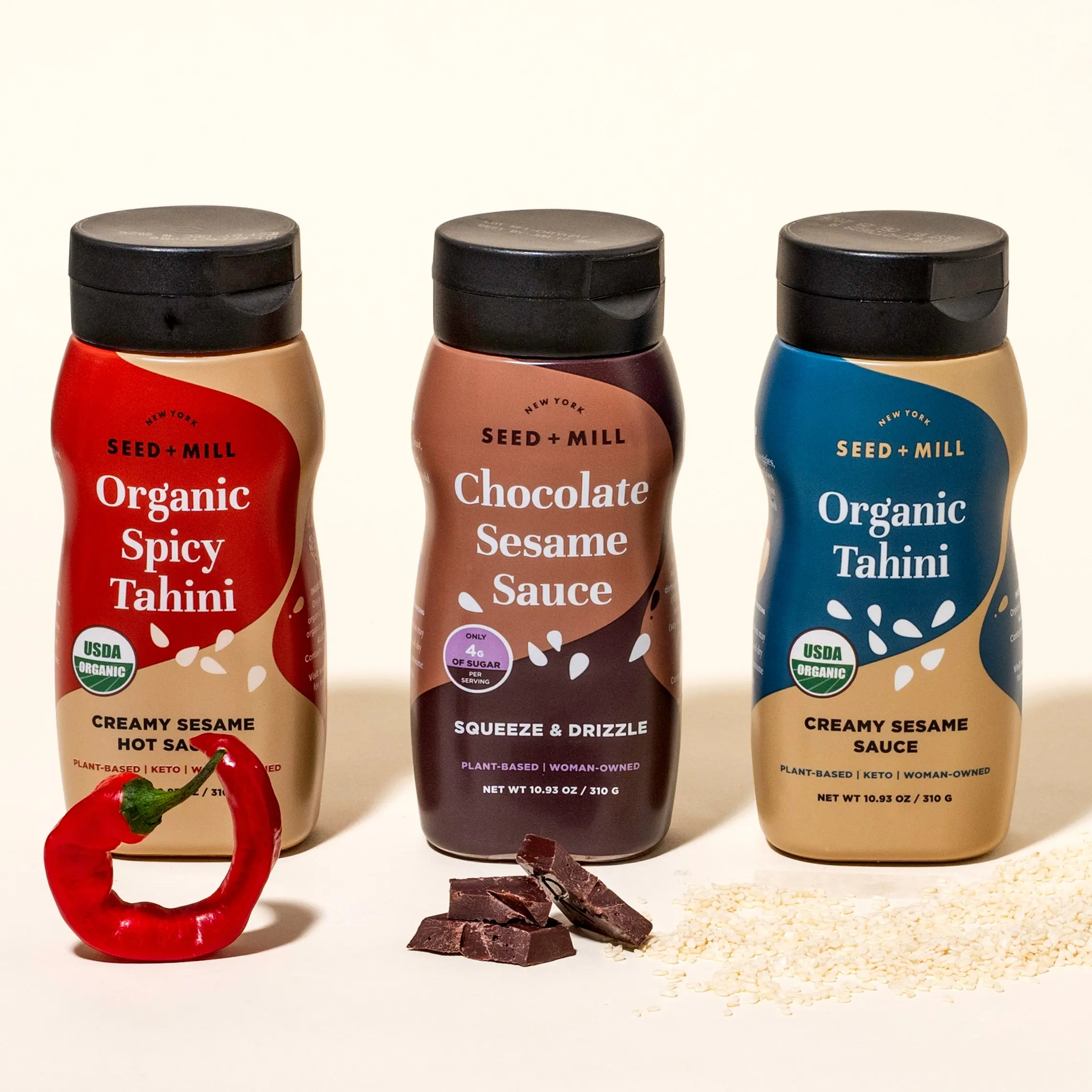 Squeezy Tahini Trio