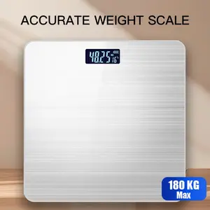 High-Definition Digital Bathroom Scale, Large LCD Display, Battery Operated, Max 180kg/396.8lb, Home Use, Unisex, No Batteries Included