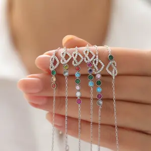 Personalized Family Heart Birthstone Bracelet, Silver Bracelet, Love Month Stone Jewelry, Family Keepsake for Mom