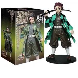 Kimetsu No Yaiba Doll Tanjiro Nezuko Zenitsu Figure Inosuke Action Figure Model Toy - Tanjiro & Nezuko, Warrior Style, Complete Doll Set