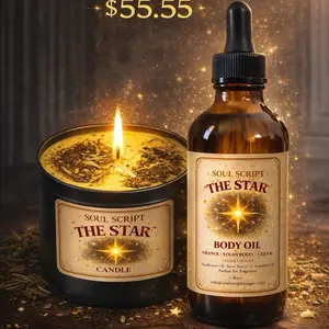 The STAR candle and body oil bundle