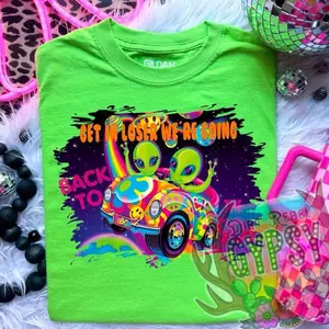 Nostalgic Alien Shirt with Distinctive Print Design - Menswear