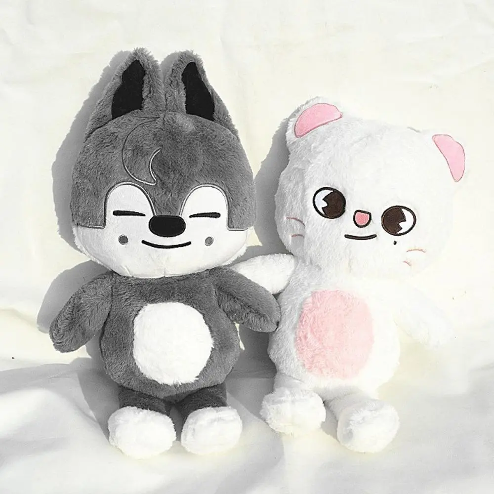 Kpop Doll Kpop Plush Toy Kpop Stuffed Animal Plushie Merch Product Wolf Bear Foxes Duck Stuffed Doll Soft Toy Peluches Gift