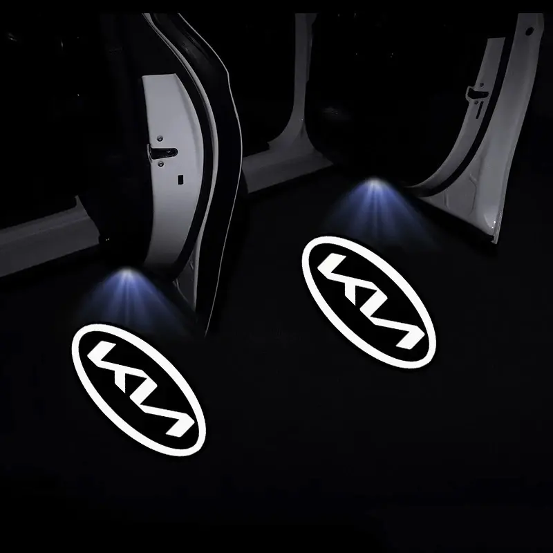 For KIA K2 K3 K4 K5 KX5 LED Car Door Led Welcome Laser Projector Logo Ghost Shadow Wireless Lights Courtesy Car Good Accessories(Battery Not Included)