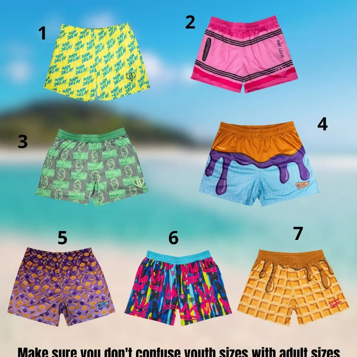 BL101 Peanut Butter Lightweight Breathable Gym Shorts, Casual Streetwear Shorts