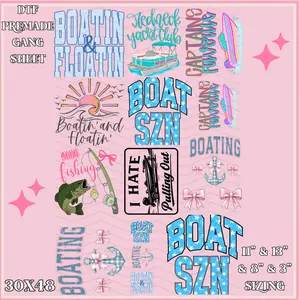 Boatin & Floatin - 30x48 - PREMADE GANG SHEET