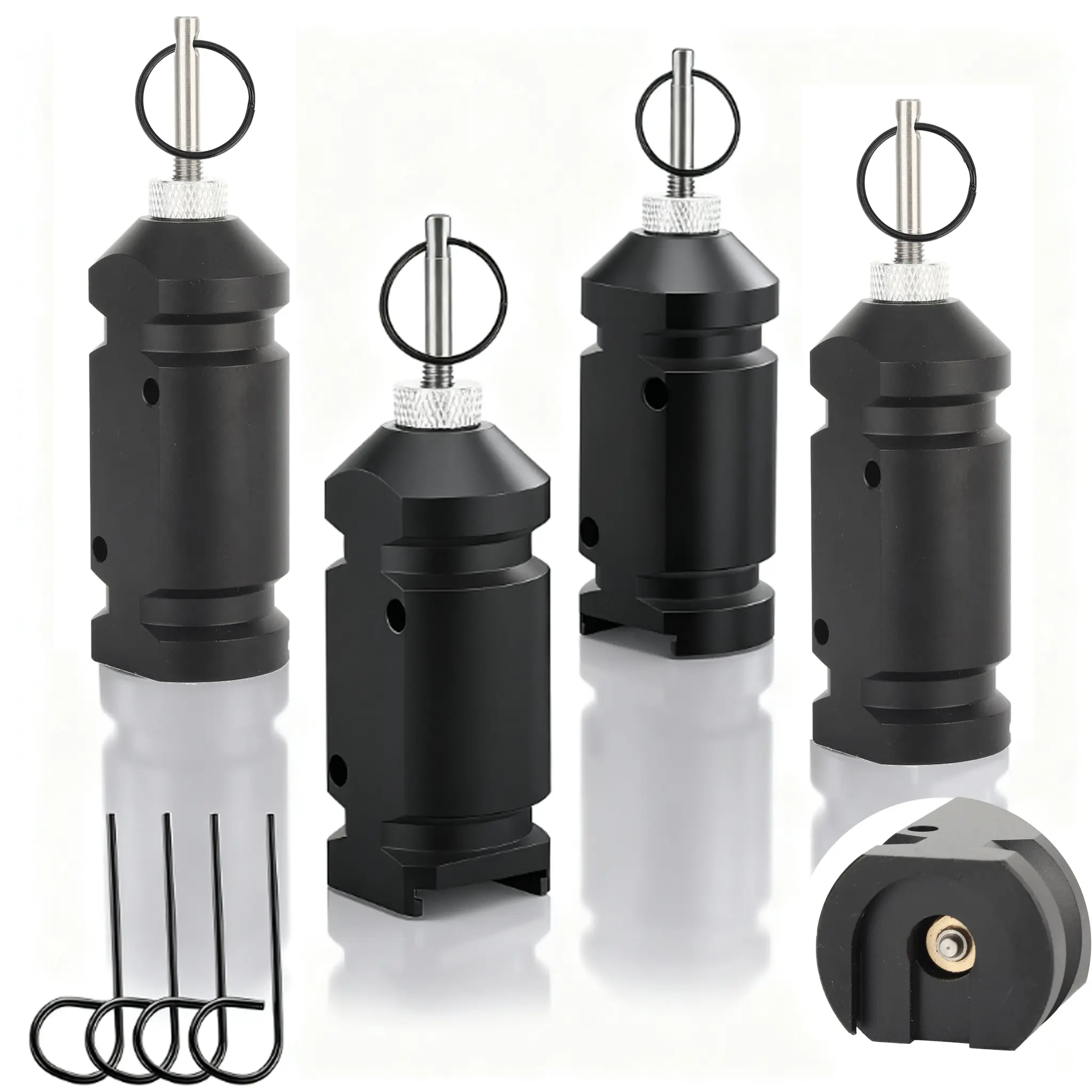 4pcs Perimeter Trip Alarm - Outdoor Sensor Alarm, Camping Trip Wire Device, Early Warning Security System for Outdoor Camp & Property Safety Bear Deterrent, Intrusion Alert, Perimeter Alarm