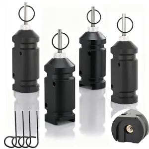 4pcs Perimeter Trip Alarm,  Gauge Camping Trip Wire Alarm Device, Early Warning Security System for Outdoor Camp Safe and Property Safety Bear Deterrent