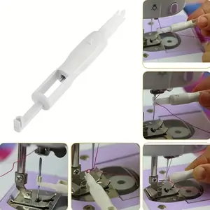 5pcs Easy Sewing Machine Needle Threader Tool, Automatic Threader Needle Changer, Quick and Easy Sewing Accessory for Seniors, Home Sewing